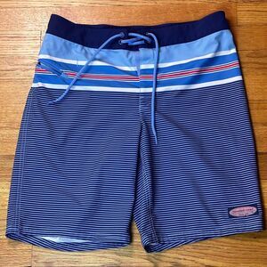 Vineyard Vines Shorts Mens Size 30 Performance Stripe Birchcliff Beach Board